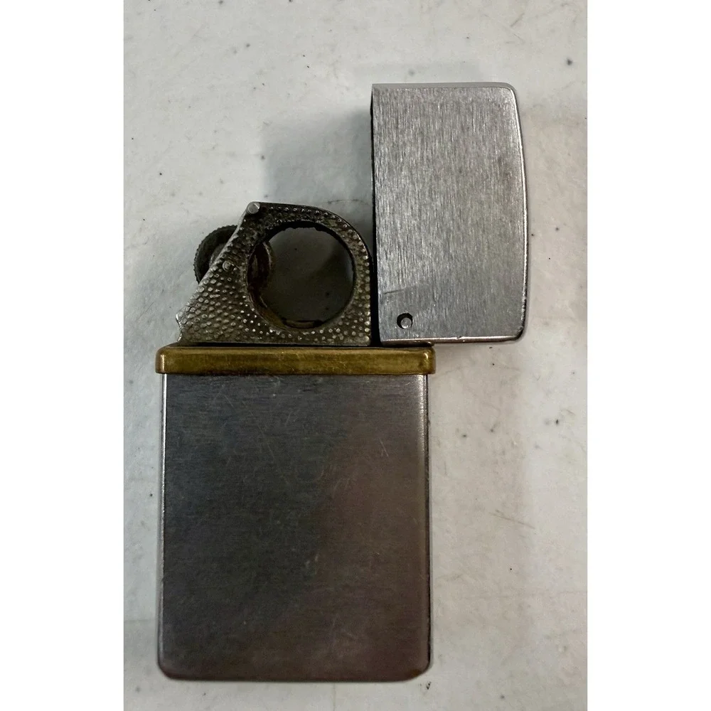 Vintage Ronson Whirlwind Lighter Silver Chrome USA Untested